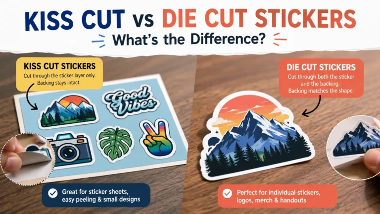 What Are Kiss Cut Stickers? Die Cut Sticker Meaning Explained
